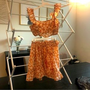 Girls SHEIN skirt set